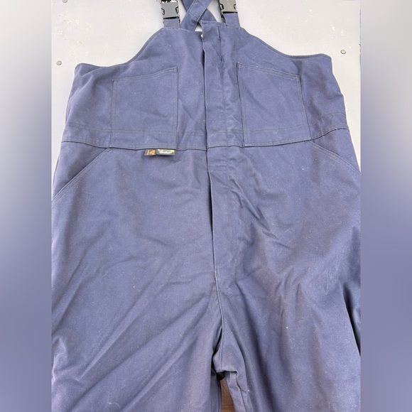 Big Bill FR Flame Resistant Navy blue carpenter overalls bibs - Picture 1 of 11